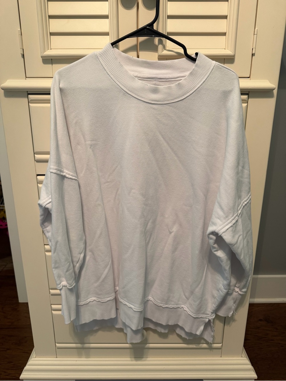 aerie White Crewneck Sweatshirt